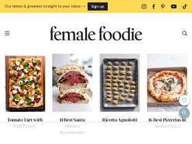 'femalefoodie.com' screenshot