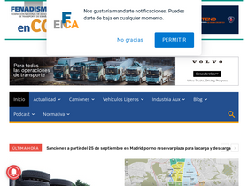 'fenadismerencarretera.com' screenshot
