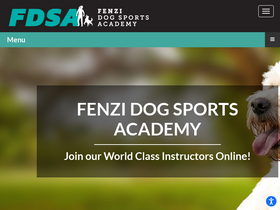 'fenzidogsportsacademy.com' screenshot
