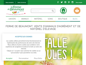 'fermedebeaumont.com' screenshot