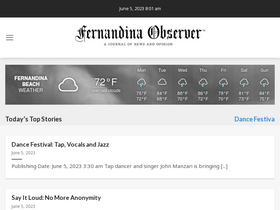 'fernandinaobserver.com' screenshot