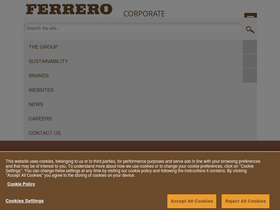 'ferrero.com' screenshot
