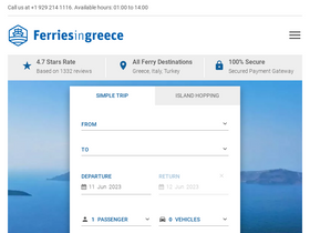 'ferriesingreece.com' screenshot
