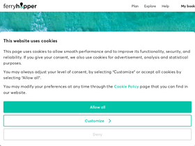 'ferryhopper.com' screenshot