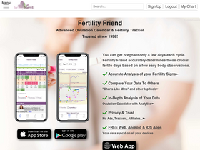 'fertilityfriend.com' screenshot