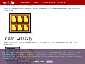 'festisite.com' screenshot