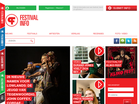 'festivalinfo.nl' screenshot