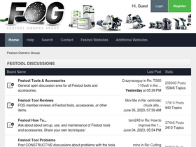'festoolownersgroup.com' screenshot