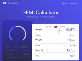'ffmicalculator.org' screenshot