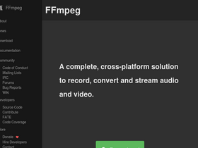 'ffmpeg.org' screenshot