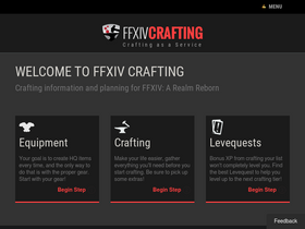 'ffxivcrafting.com' screenshot