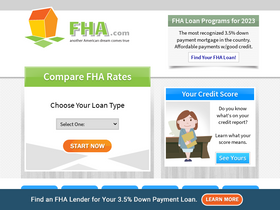 'fha.com' screenshot