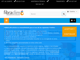 'fibraclim.com' screenshot