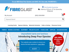'fibreglast.com' screenshot