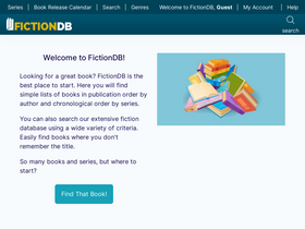 'fictiondb.com' screenshot