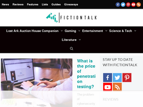'fictiontalk.com' screenshot