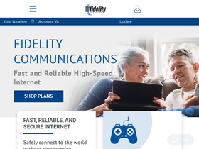 'fidelitycommunications.com' screenshot