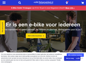 'fietsenwinkel.nl' screenshot