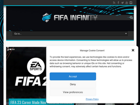 'fifa-infinity.com' screenshot