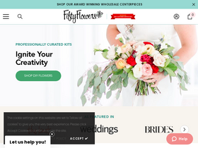 'fiftyflowers.com' screenshot