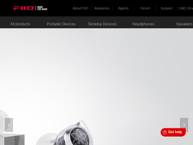 'fiio.com' screenshot