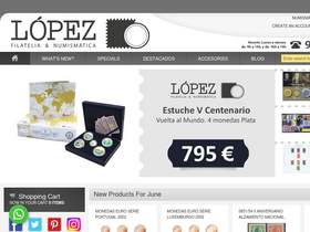 'filatelialopez.com' screenshot