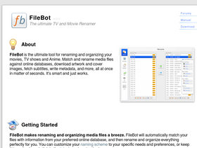 'filebot.net' screenshot
