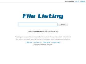 'filelisting.com' screenshot