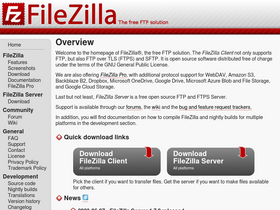 'filezilla-project.org' screenshot