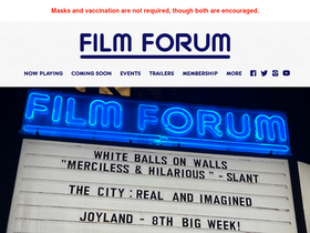 'filmforum.org' screenshot