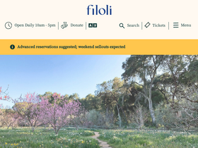 'filoli.org' screenshot