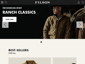 'filson.com' screenshot