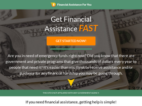 'financialassistanceforyou.com' screenshot