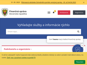'financnasprava.sk' screenshot