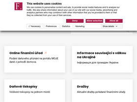 'financnisprava.cz' screenshot