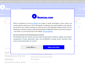 'finanzas.com' screenshot