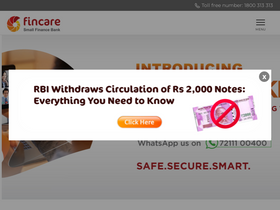 'fincarebank.com' screenshot