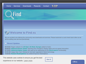 'find.vu' screenshot