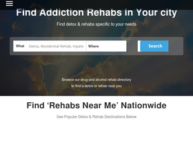 'findaddictionrehabs.com' screenshot