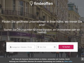 'finde-offen.at' screenshot