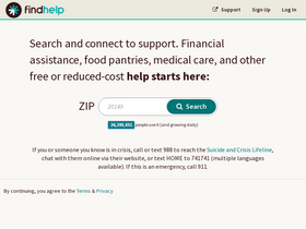 'findhelp.org' screenshot