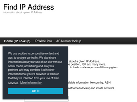 'findip-address.com' screenshot