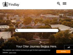 'findlay.edu' screenshot