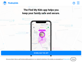 'findmykids.org' screenshot