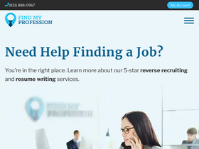 'findmyprofession.com' screenshot