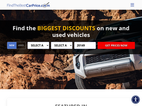 'findthebestcarprice.com' screenshot