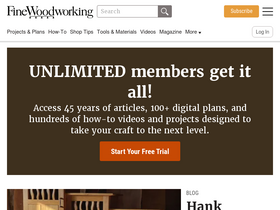 'finewoodworking.com' screenshot