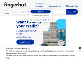 'fingerhut.com' screenshot