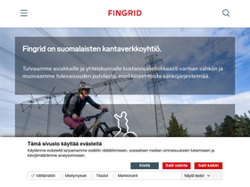 'fingrid.fi' screenshot