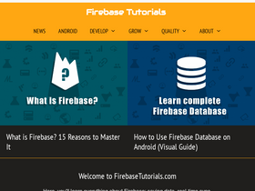 'firebasetutorials.com' screenshot